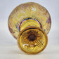 Indiana Glass Harvest Grape Compote Marigold Carnival Pedestal Bowl 8.5" Vintage