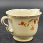 Autumn Leaf Ruffled D Creamer Footed Hall's Superior for Jewel Tea MCM Vintage