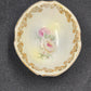 5 Salt Cellars Berry Bowls Floral Gold Gilt China Dresden Germany Pattern 52