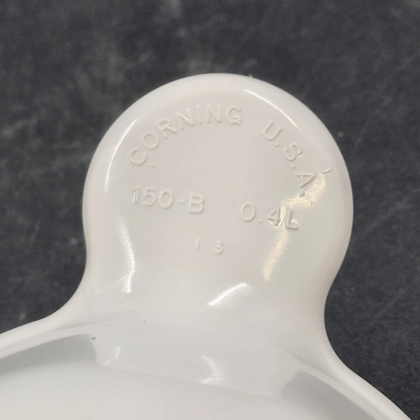 Corning Ware Grab-It Bowl P-150 White Pyroceram 12 oz 0.4 Liters with Handle USA