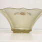 Vintage Lancaster Glass Yellow Floral Ceiling Light Shade