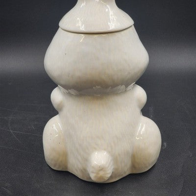 Hocus Pocus Bunny Cookie Jar 2 Piece McCoy 211 Porcelain Rabbit 13.5" H