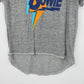 David Bowie Graphic V-Neck T-Shirt Women's XL Gray Burnout Hi-Low Varsity Tee