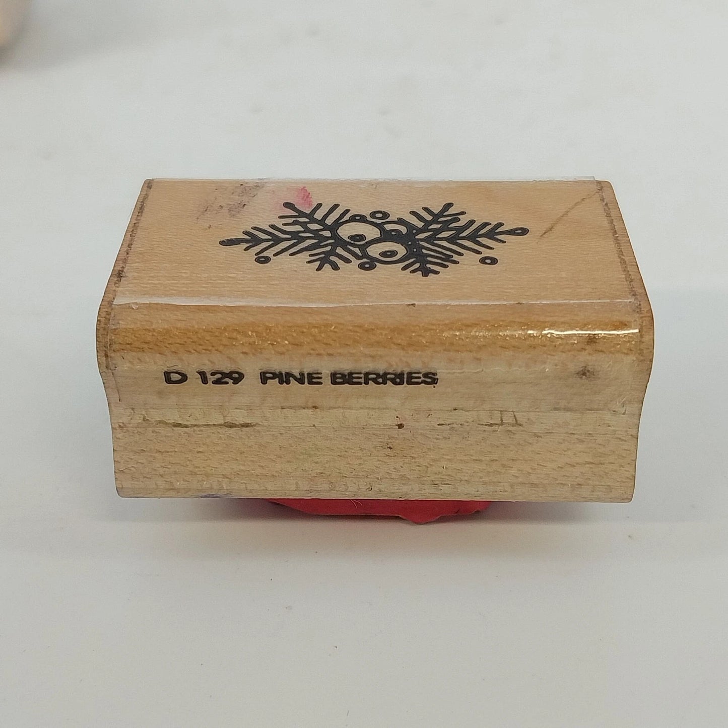 DOTS Wooden Rubber Stamp Set Camera Holiday Craft Stamps