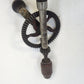 Millers Falls No. 94 Egg Beater Hand Drill 11" Wood Handle Rotary Drill Vtg USA
