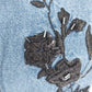 Cabin Creek Denim Shirt XL Floral Embroidered Long Sleeve 100% Cotton Women's