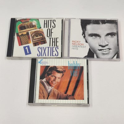 3 Rock Funk Soul CDs Ricky Nelson TRAVELIN' MAN Bobby Vee and Hits of Sixties 1