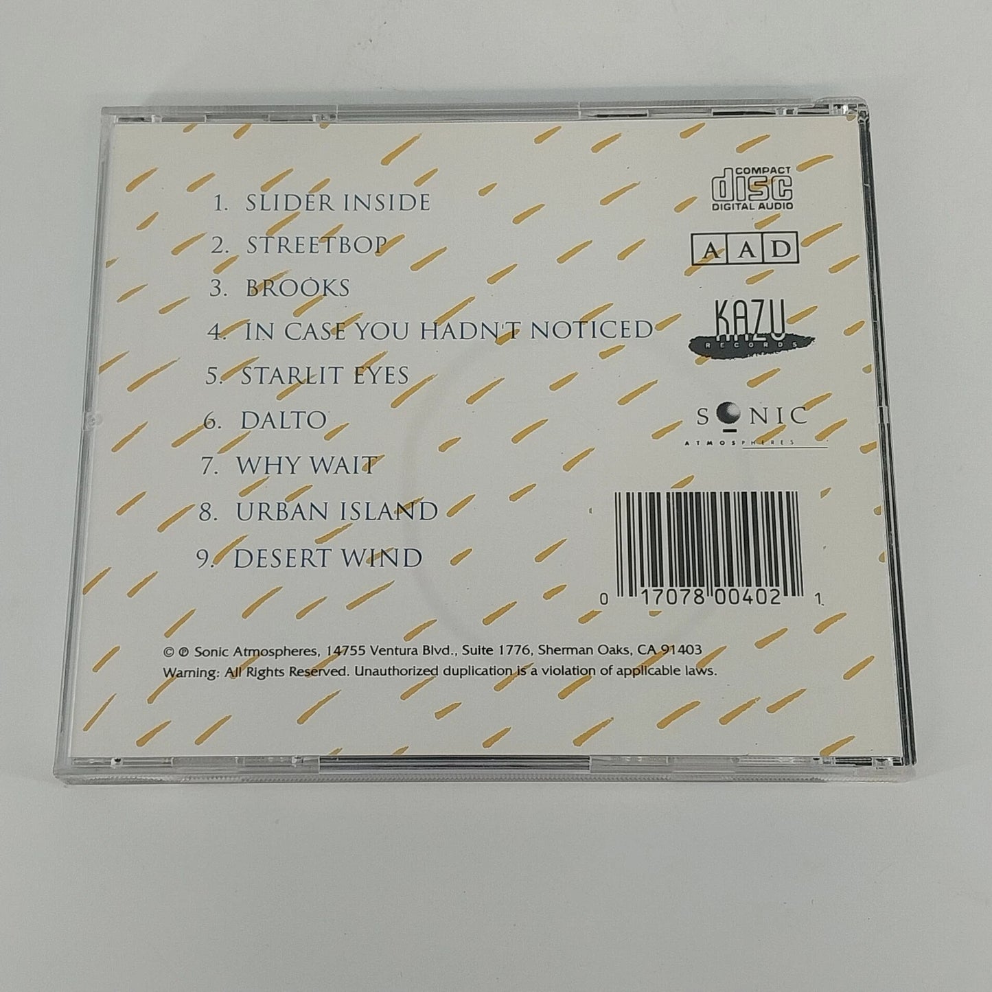 Porcupine's Porcupine CD 1989 Kazu Sonic New Age Ambient Electronic Relaxation
