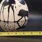 Hand Painted Ostrich Egg Art Cape Town South Africa Safari Wildlife Decor 5.5"