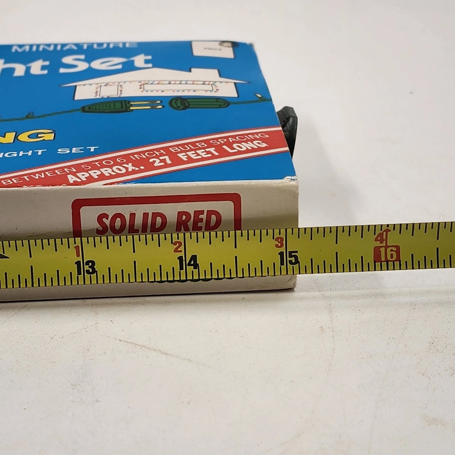 JoyBrite 50 Mini Flashing Multicolor Christmas Lights Set String to String 27ft