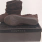 Rampage Beckett Brown Faux Suede Ankle Boots Shoe Womens 7.5 Bow Slouchy China