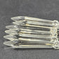 12 Rock Icicle Spear Drop Chandelier Crystals 3.2" Glass Prisms