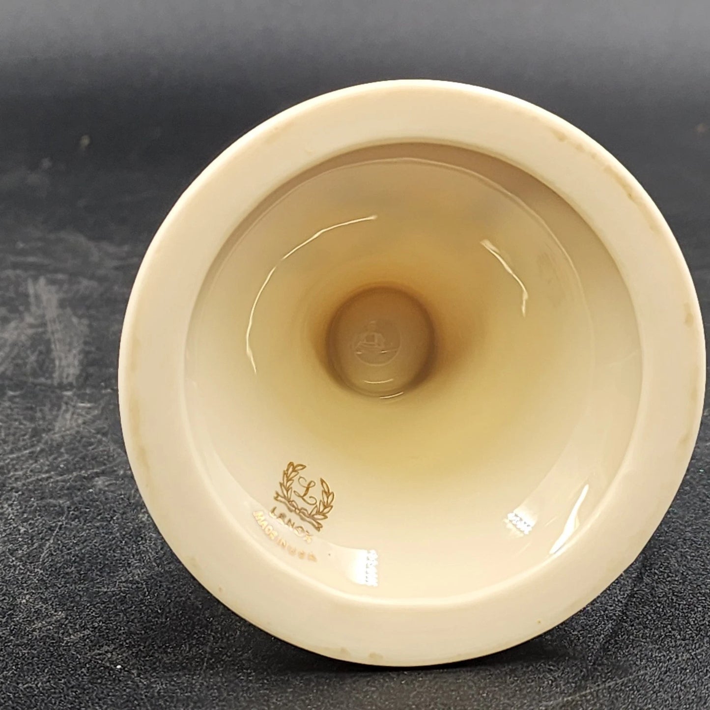 2 Lenox Candlestick Holders Dimension Holiday White China 24K Gold Trim