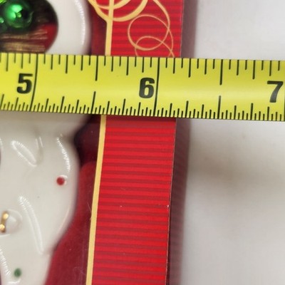 Jolly Jingle Christmas Ornament by Lenox Porcelain Gold Trim 5"x6.25" w Box 2010