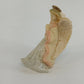 Praying Angel White Pink Resin Figurine Textured Halo 5" United Design Corp USA