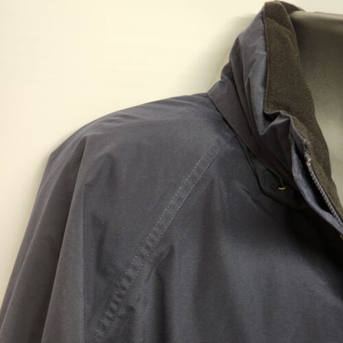 Field n Stream HydroProof Large Navy Polyester Rain Jacket w Hood Golf Fishing