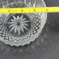 Arcoroc France Salad Serving Bowl Diamond Cut Crystal Clear Glass 5" Vintage