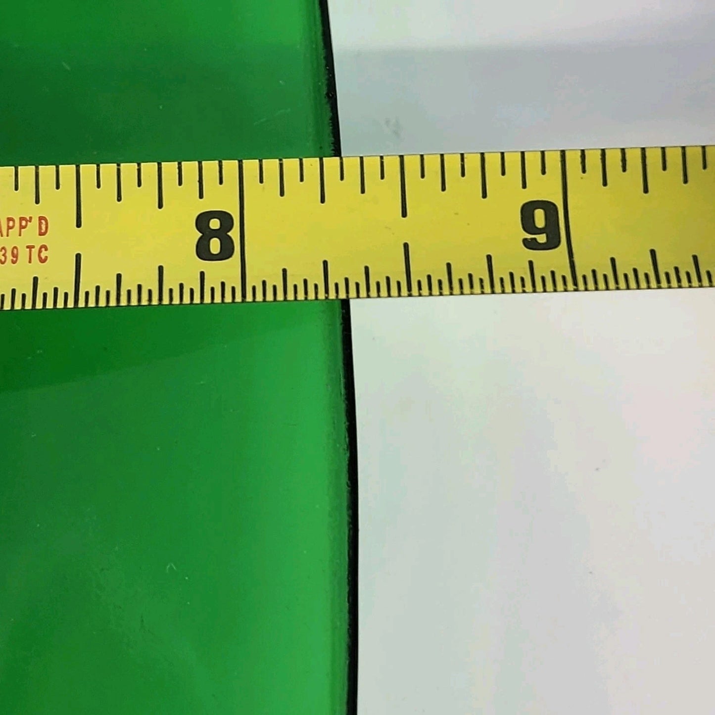 Anchor Hocking Charm Forest Green Square Luncheon Plate 8.25" Collectible Glass