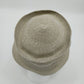 Deborah Rhodes Brimmed Hat Gray Straw Weave Bows Buttons 2.5" Brim Women Medium