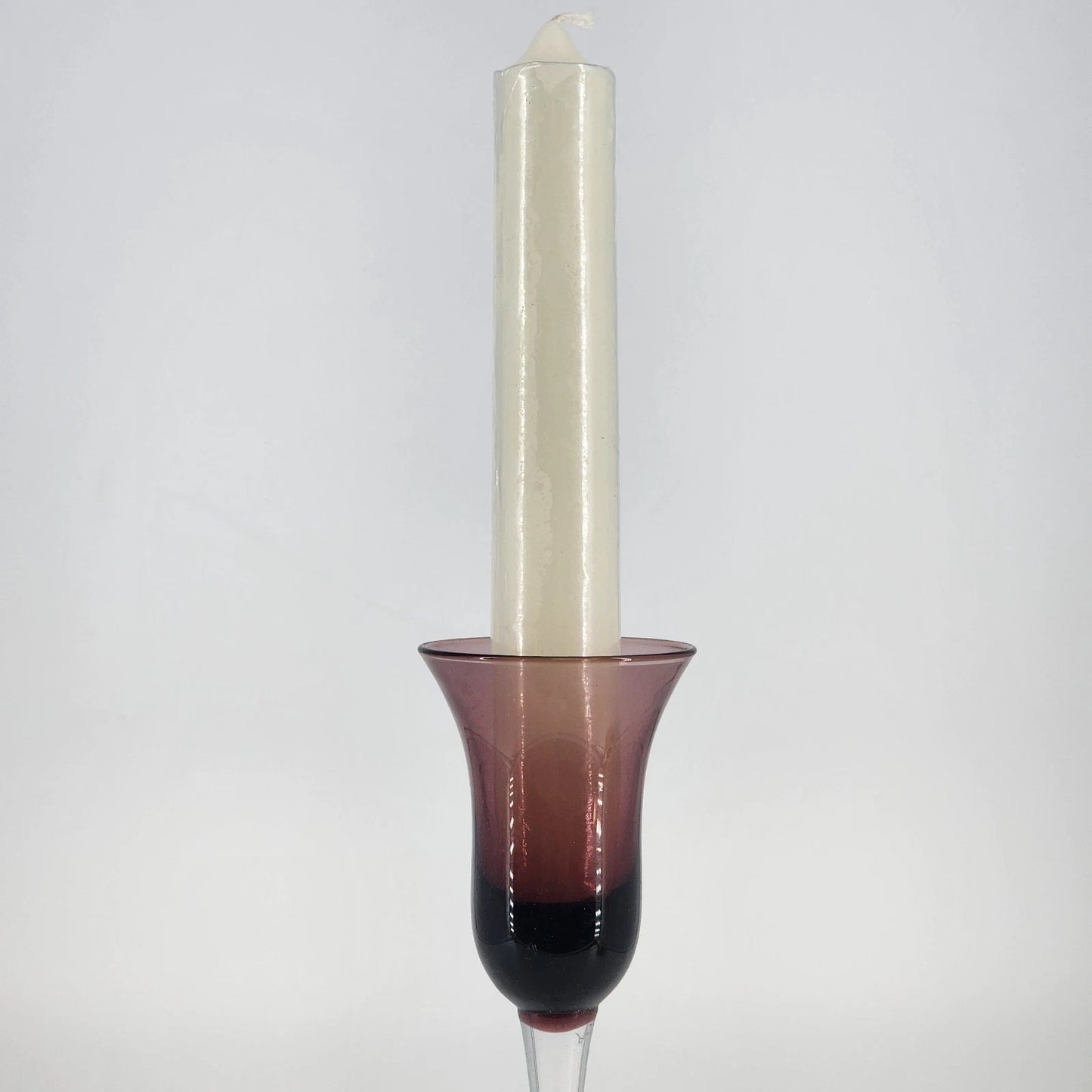 5 Lenox Color Gems Crystal Candlesticks Multi-Color Long Stem w Candles NIB NOS