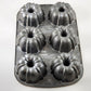 Nordic Ware 6 Mini Bundt Muffin Cake Pan Standard Gray Baking Tray 14” X 9”