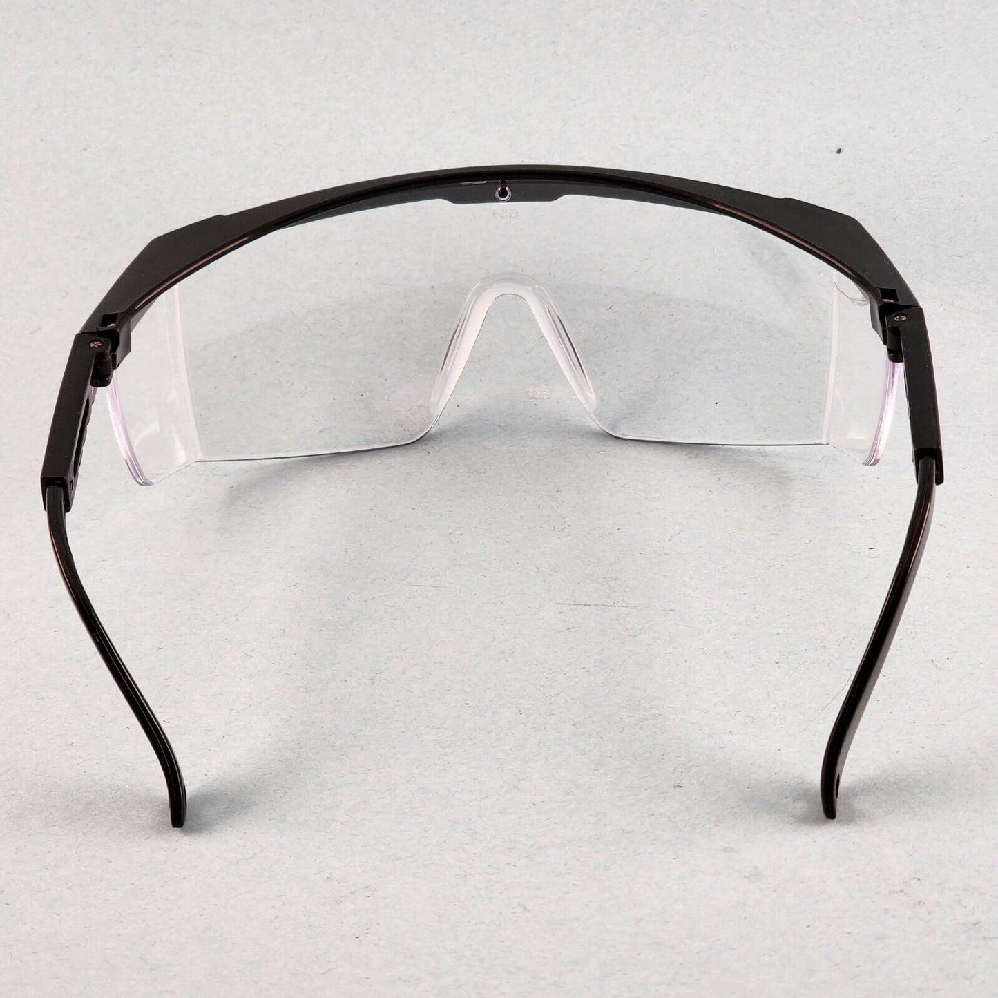Gateway Strobe VS Traditional Visitor Safety Glasses Telescoping Temples Z87.1+ (Black Frame, Clear Lens)