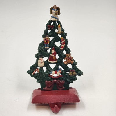 Midwest of Cannon Falls Cast Iron Christmas Tree Angel Stocking Holder – 7" Vintage Holiday Mantel Decor