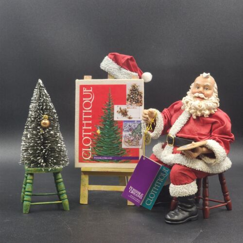 Possible Dreams Santa Vincent Van Claus Figurine Easel Tree Christmas Clothtique