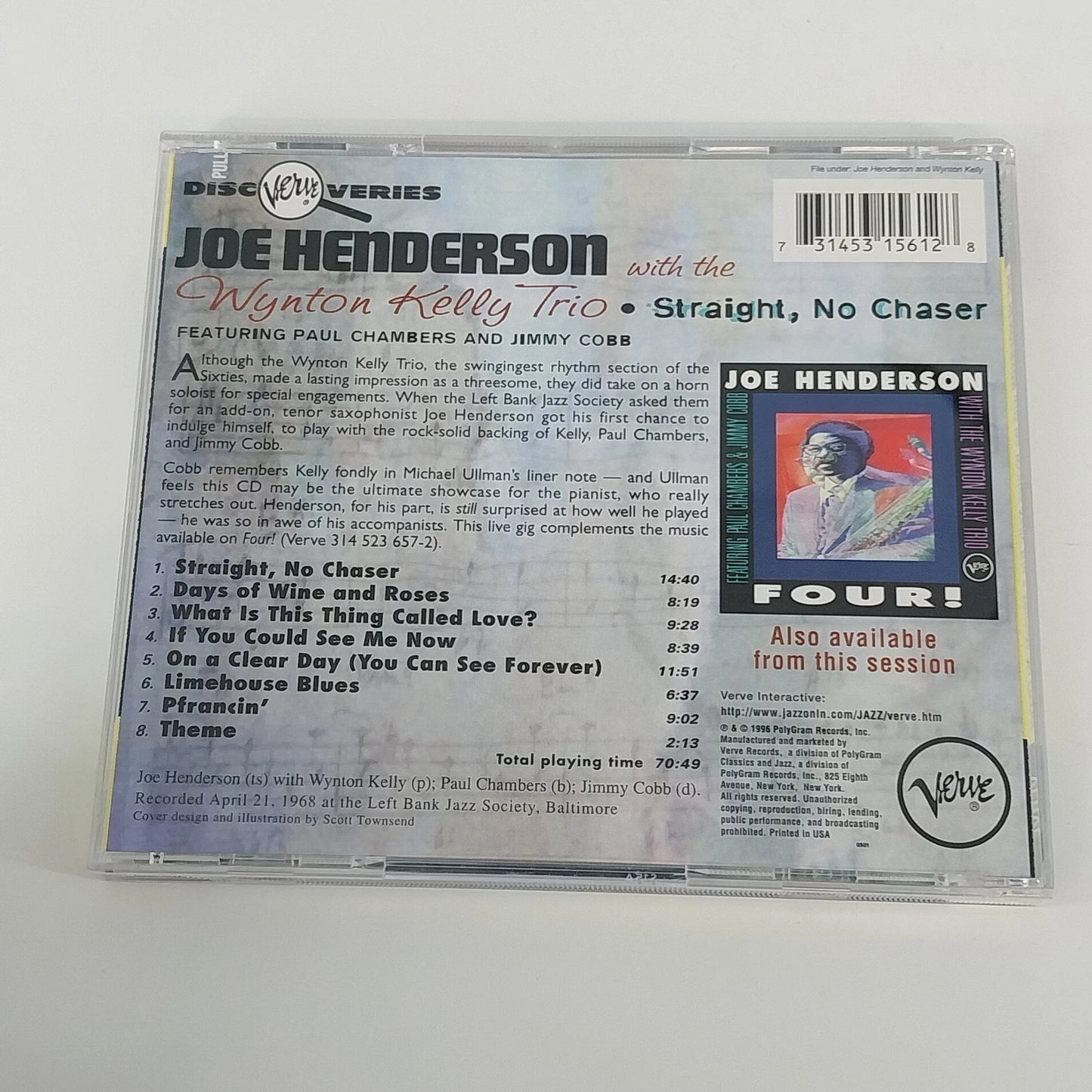 Joe Henderson 4 CD Lush Life So Near So Far Double Rainbow Straight No Chase Vtg