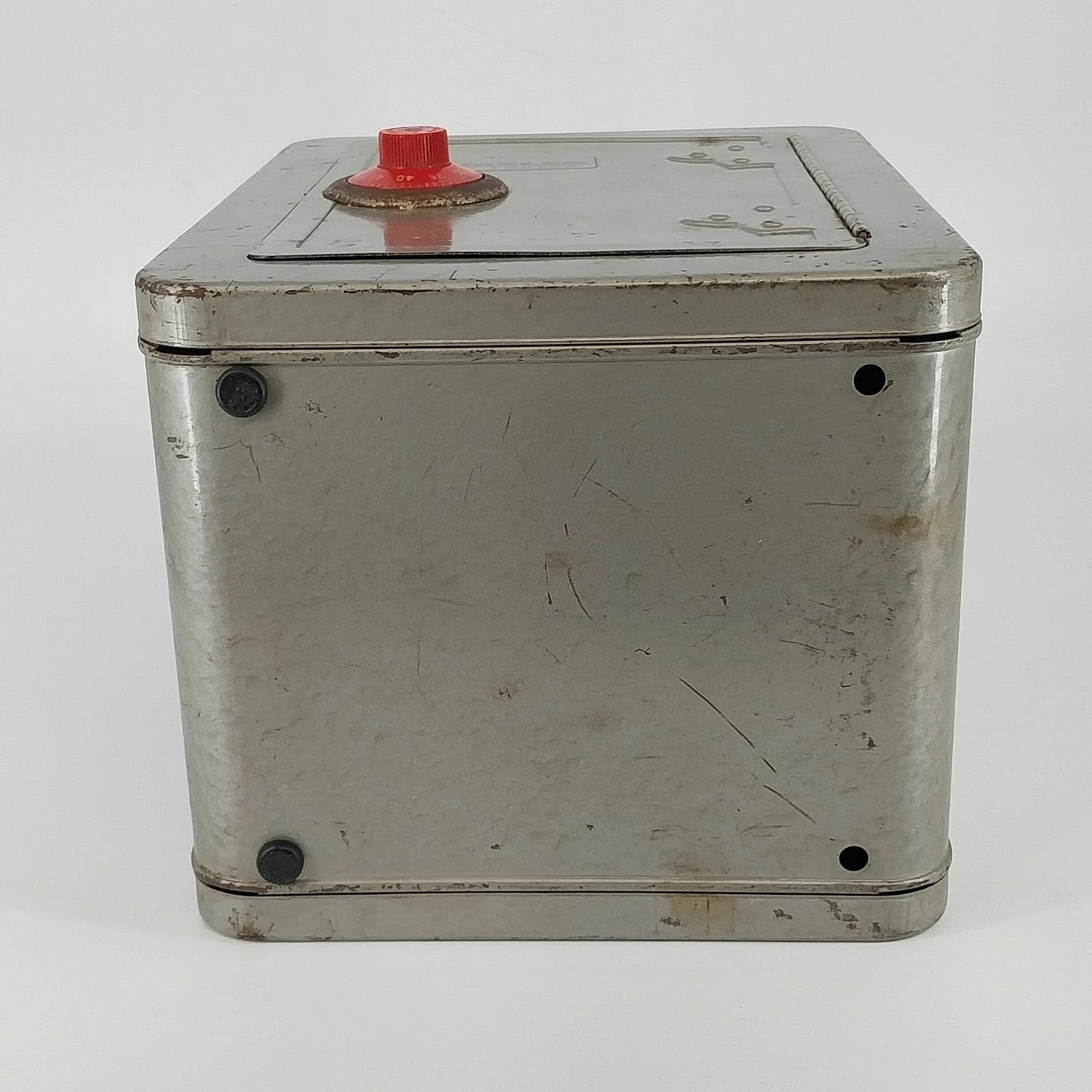 Vintage Mosler Jr Steel Combination Safe Penny Bank with Alarm