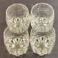 Set of 4 Bormioli Rocco Rocks High Ball Clear Scotch Glasses 8 oz Vintage