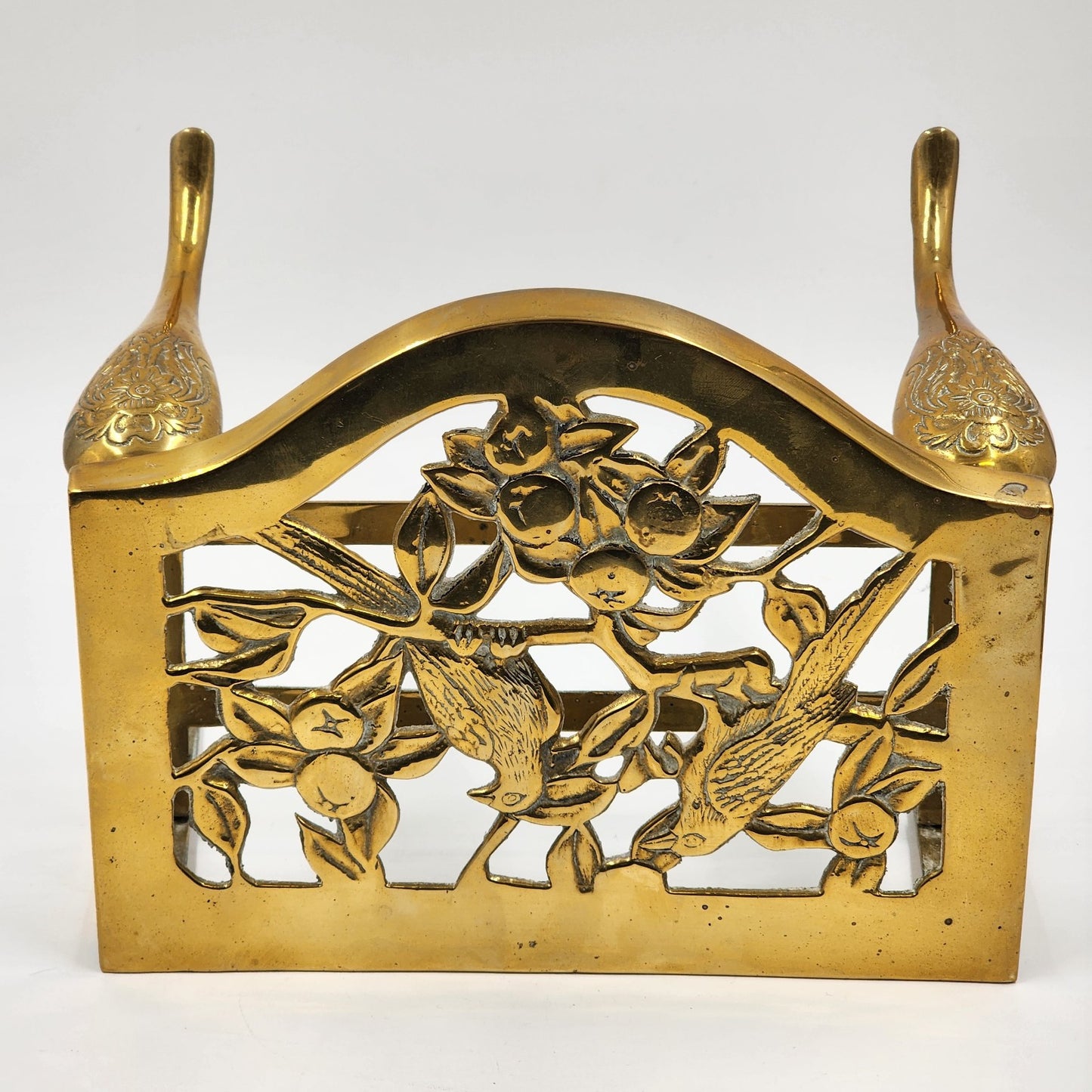 Brass Metal Gold Finish Footrest Fireplace Footman Stool Trivet Pot Warmer Stand