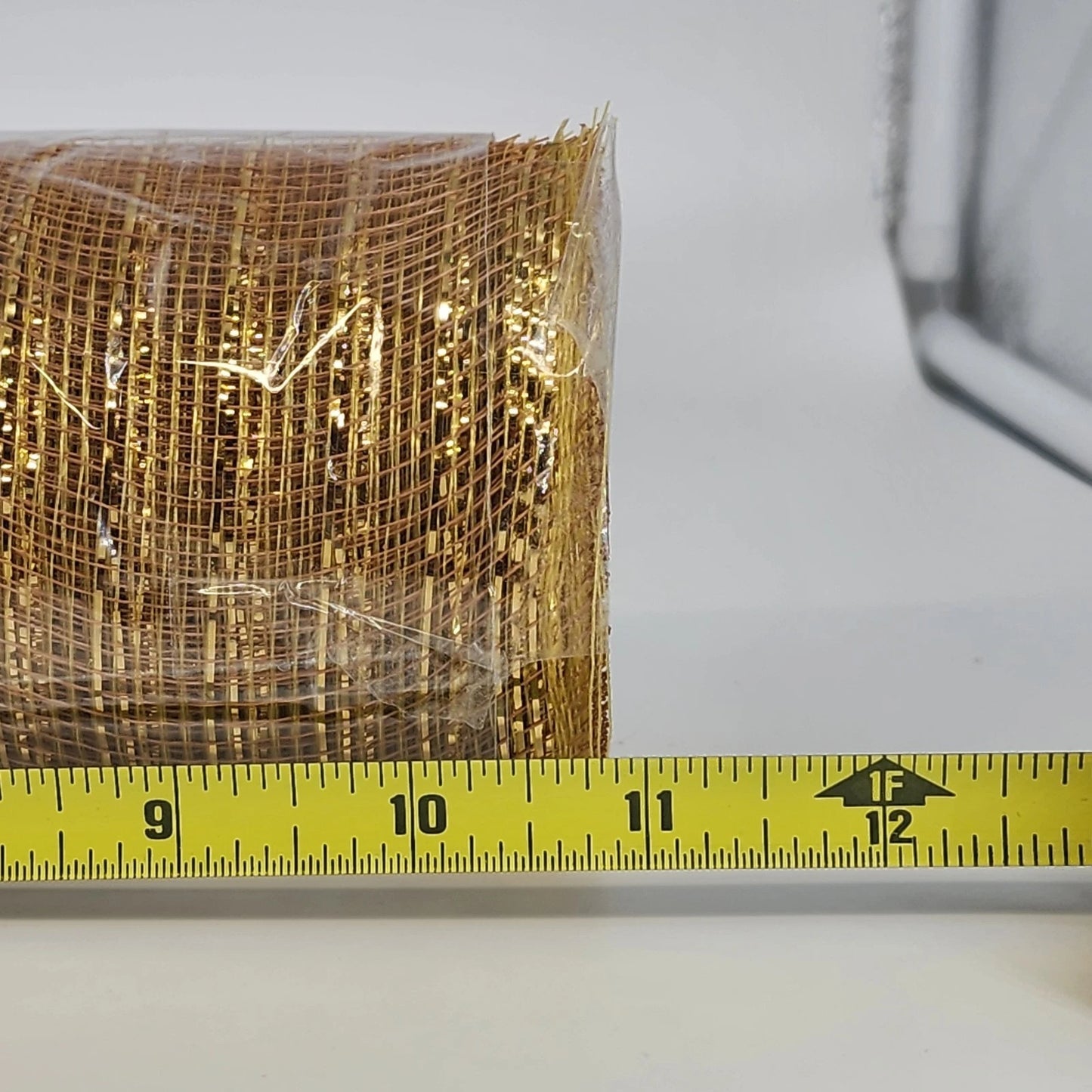 4 Rolls Deco Mesh Ribbon 10" x 30 ft Each Metallic Sparkle Wreath Supplies China