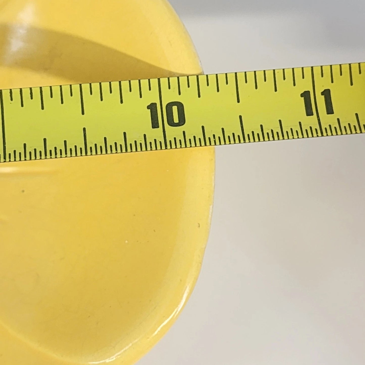 Holland Mold Ceramic Divided Hibiscus Dish Yellow Flowers Green Leaf 10" 1962