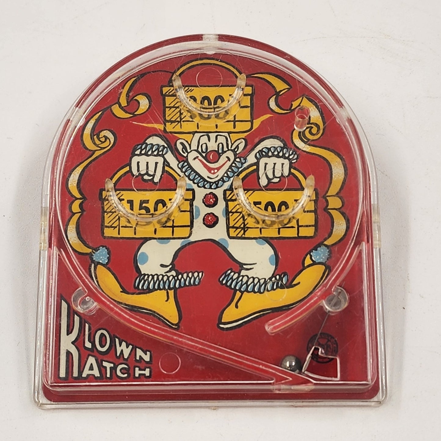 3 Rolling Ball Skill Handheld Games Klown Katch SKEE SKOR 3-Ball Maze Vintage