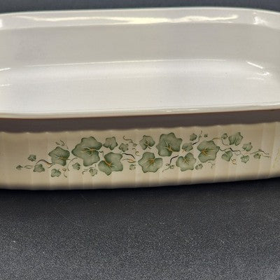 Corelle Corning Callaway White Ivy F21-B 4.5Liter Casserole Roaster Lasagna Dish