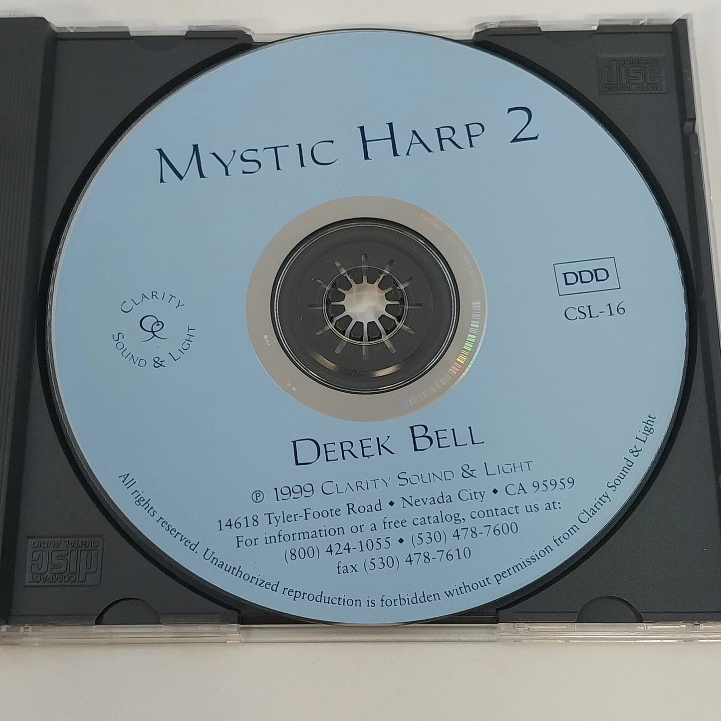 Derek Bell Mystic Harp 1 2 Sailing the Blue Sea Celtic Harp 2 CDs New Age 1990s