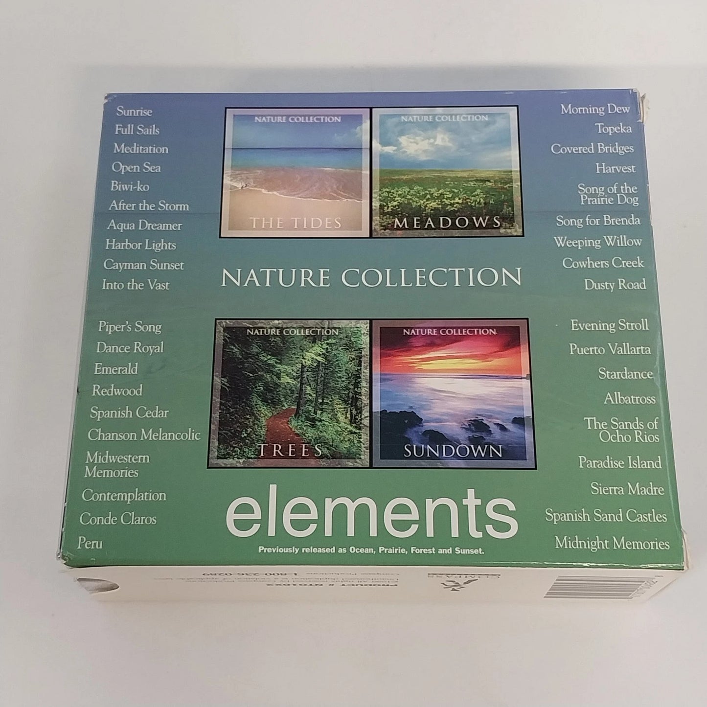 Elements Nature Collection 4 CD Set The Tides Meadows Trees Sundown Sealed 1999