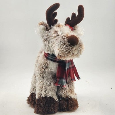 Plush Stuffed Animal Standing Reindeer 16" Toy Christmas Decor bay Encore Group