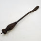 Cobbler Shoemaker Glazing Edge Iron Leatherworking Tool Wood Handle 14" Antique