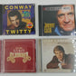 Set of 4 Country Hits CDs: Cash, Twitty, Alabama, Glen Campbell