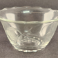 American Cut Elegant Glass Rose Cabbage Mayonnaise Bowl Liner Clear Vintage