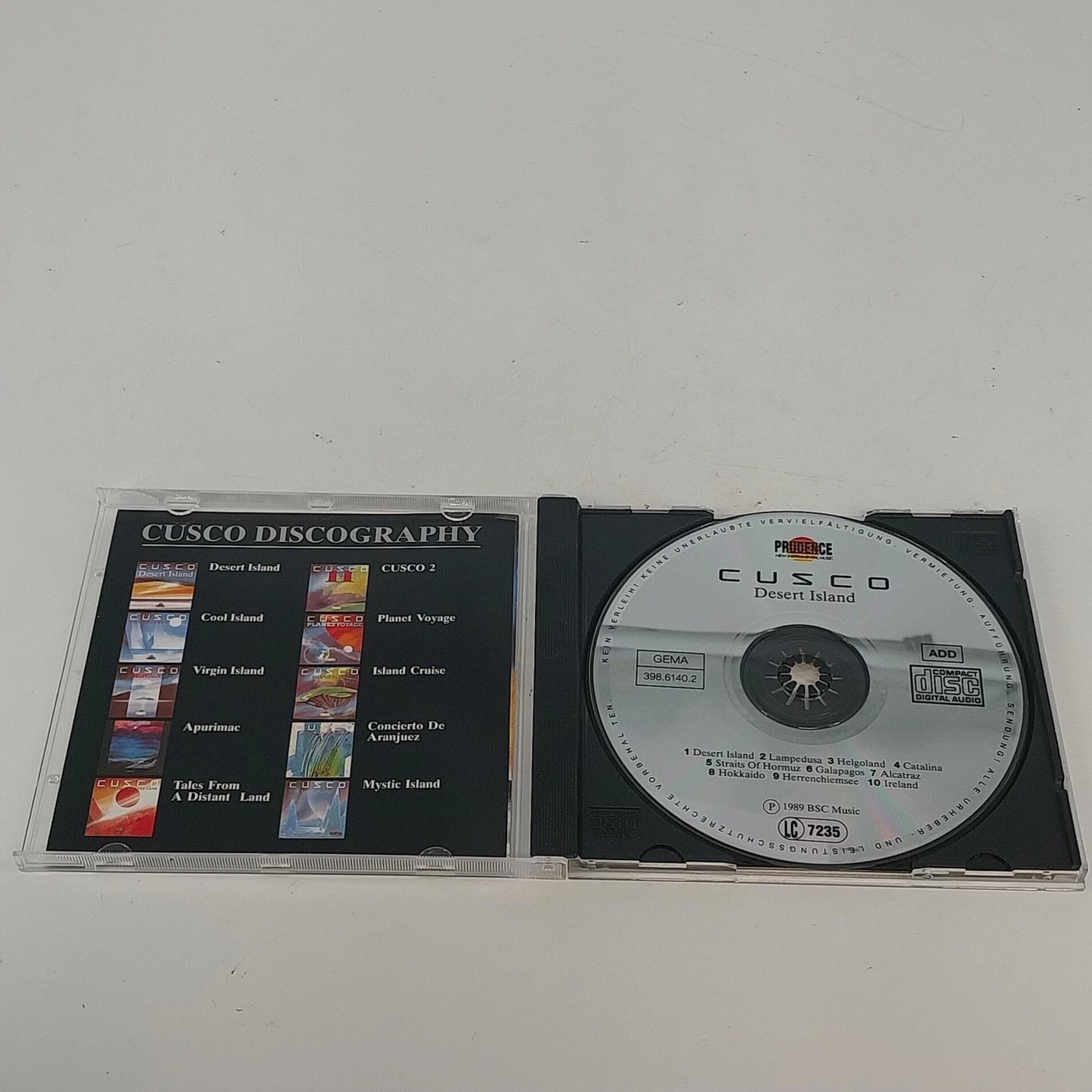Cusco Desert Island CD 1989 Prudence Ambient New Age Electronic Prog Rock