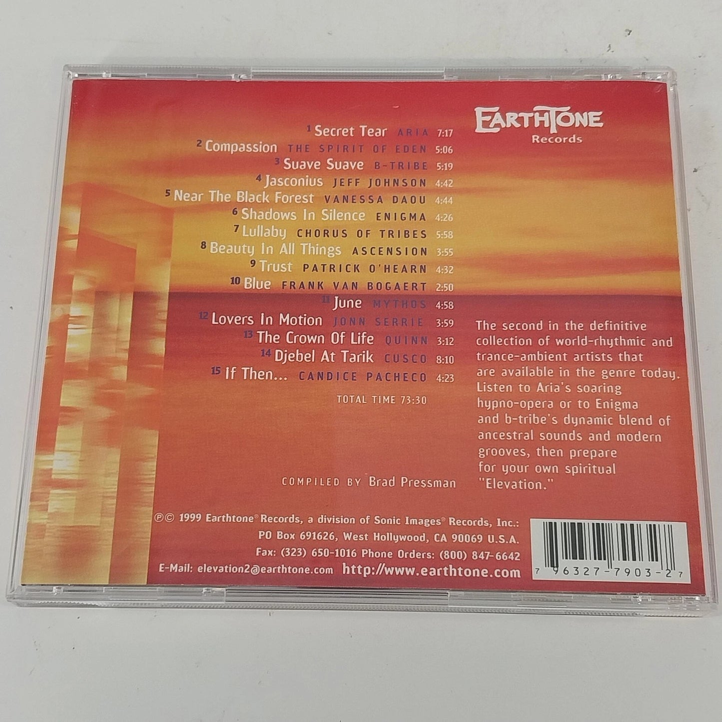 Earthtone Elevation 1-4 CD Lot Ambient New Age World Electronic Compilation