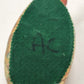 Duck Decoy Floral Decoupage w Display Ribbon Felt Base Decorative Porcelain 9”L