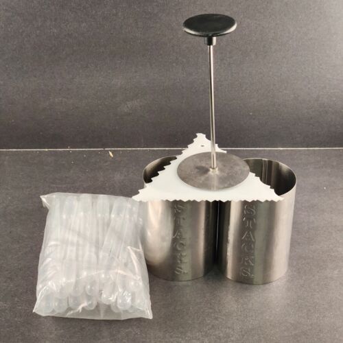 Cake Making And Decorating Stainless Steel Set/Lot Stackers Press and Tubes