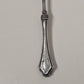 Hand Forged Maker Unknown Extra Large Fork 4-Prong Silver Handle Antique 8.75"