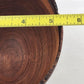 Hand Turned Walnut Wood Live Edge Bowl 5.75"x5" Signed 1990s Accent Decor