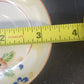 Porcelain Demitasse Cups & Saucers Set of 2 Hand Painted Floral Rim Chip Japan