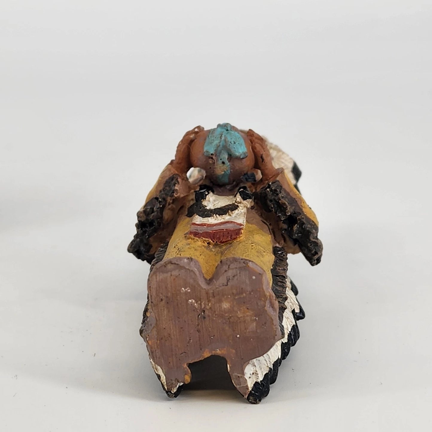 10 pc Native American Set Resin Collectible Figurines 7 People Eagle Horse Bison